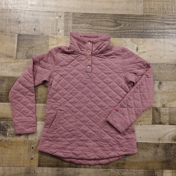 Marmot Quilted Snap Pullover Women’s Medium Rose Heather Outdoor Cozy Layer - Picture 1 of 11